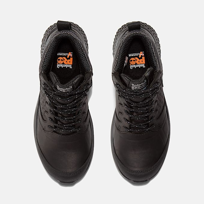 Womens Reaxion Composite Toe Waterproof Work Sneaker TBL BlackGrey ALT2