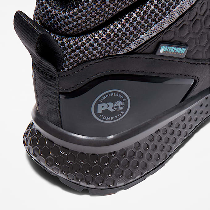 Womens Reaxion Composite Toe Waterproof Work Sneaker TBL BlackGrey ALT6