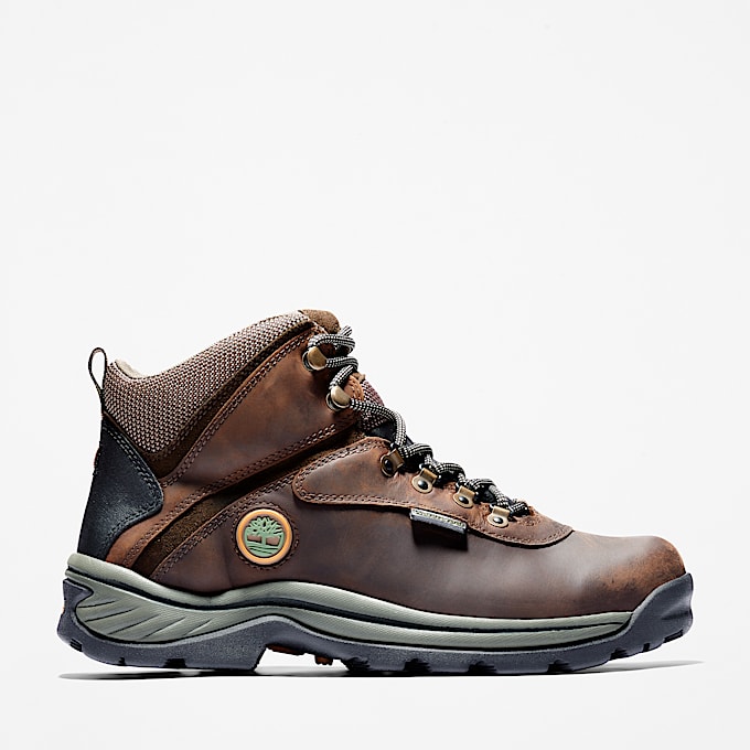 Mens White Ledge Waterproof Hiking Boot TBL Brown HERO
