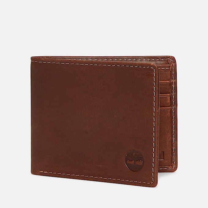 Mens Oiled Leather Billfold Wallet TBL Brown HERO