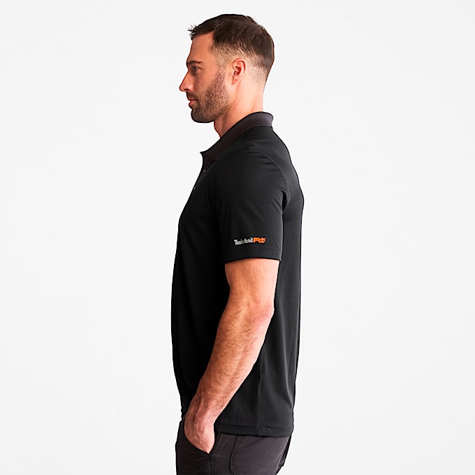 Polo Timberland PRO Wicking Good para hombre TBL Negro azabache ALT3