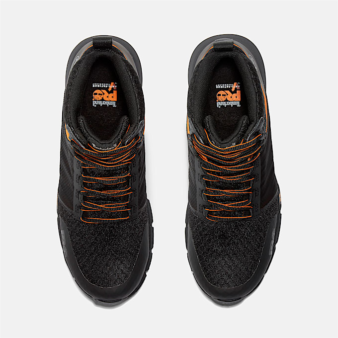Mens Radius Composite Toe Work Sneaker TBL BlackOrange ALT2