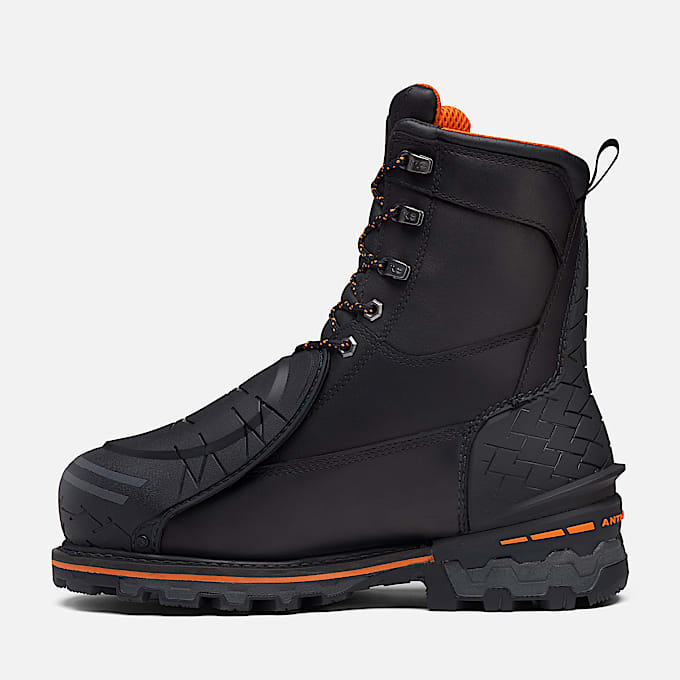 Mens Boondock CSA Met Guard 8 Work Boot TBL Black FullGrainOrange ALT6