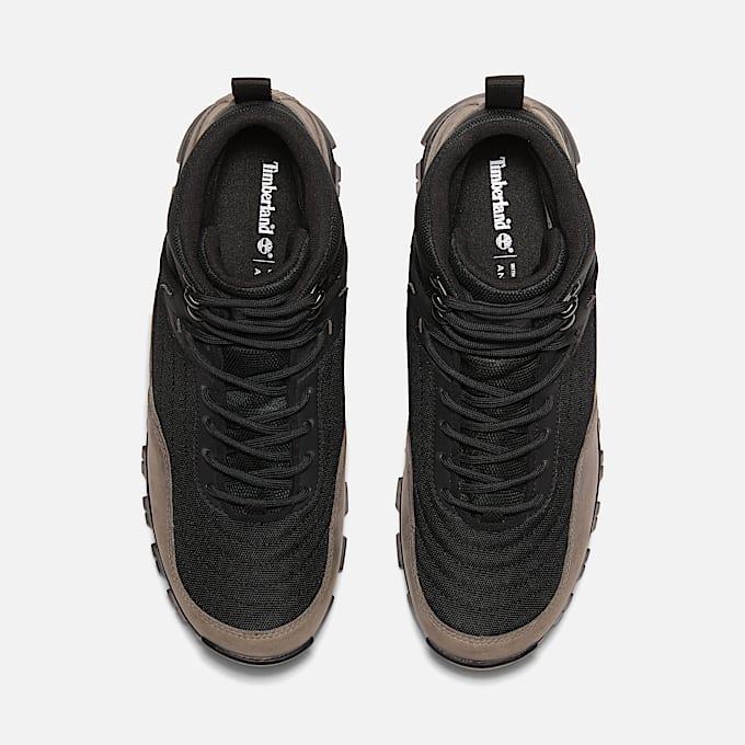 Mens Mt Maddsen Mid LaceUp Waterproof Hiking Boot TBL Black MeshGrey ALT2