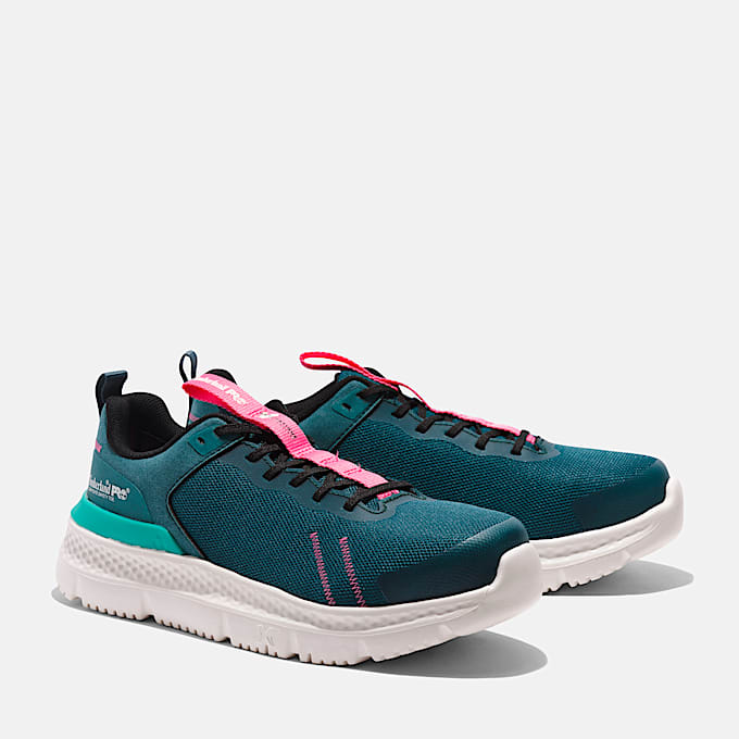 Womens Setra Composite Toe Work Sneaker TBL GreenTealPink ALT4