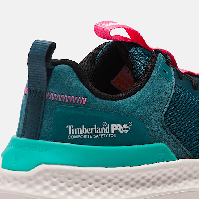 Womens Setra Composite Toe Work Sneaker TBL GreenTealPink ALT7