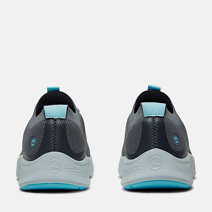 Sneakers de trabajo Solace SlipOn para mujer TBL GrisAzul ALT5