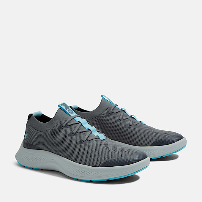 Sneakers de trabajo Solace SlipOn para mujer TBL GrisAzul ALT4