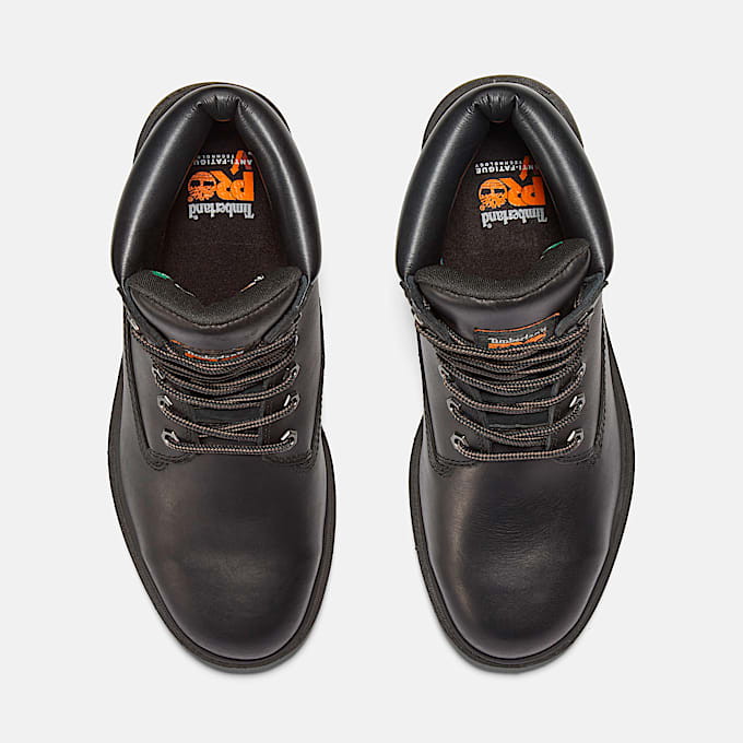 Mens Timberland PRO Direct Attach 6 Waterproof Insulated SteelToe Work Boot TBL Black ALT2