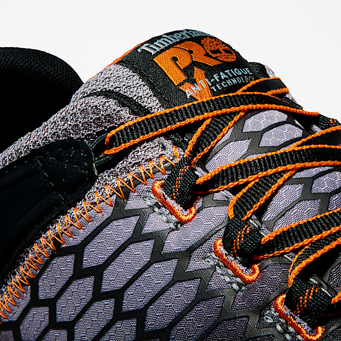 Mens Timberland PRO Powertrain Sport Alloy Toe Work Sneaker TBL GreyOrange ALT6