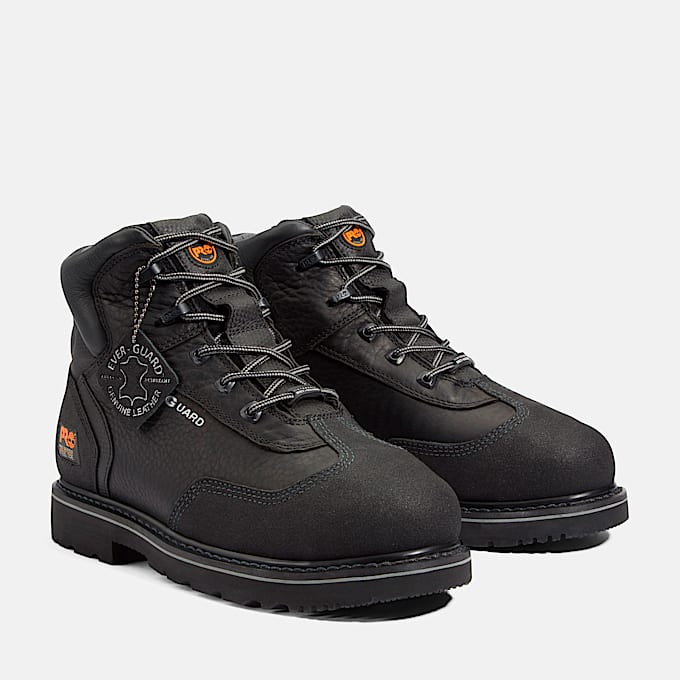 Mens Met Guard Steel Toe Work Boot TBL Black ALT4