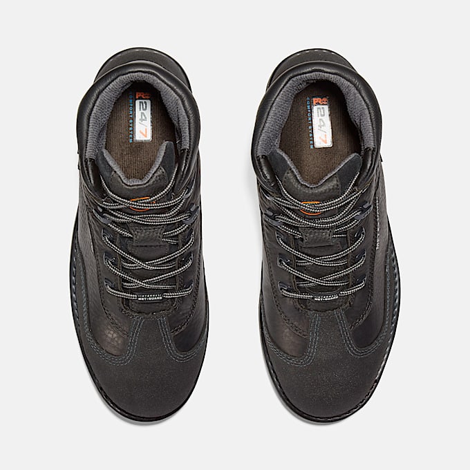 Mens Met Guard Steel Toe Work Boot TBL Black ALT2