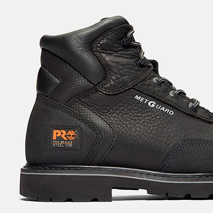 Mens Met Guard Steel Toe Work Boot TBL Black ALT7