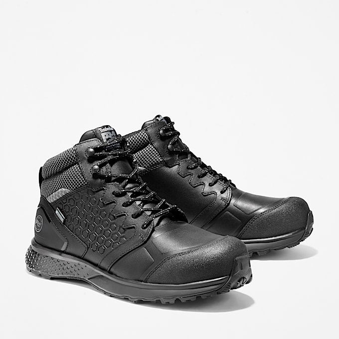 Sneaker de trabajo para hombre Reaxion Waterproof CompToe TBL NegroGris ALT4