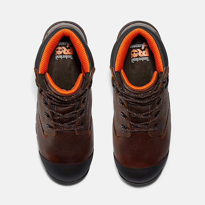 Mens Timberland PRO Helix Met Guard Composite Toe Work Boot TBL Brown ALT2