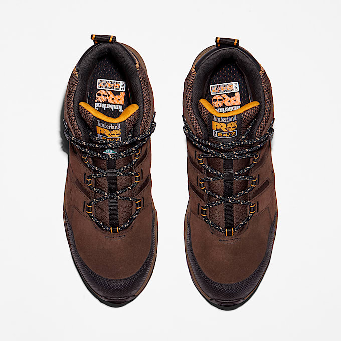 Mens Timberland PRO Switchback LT SteelToe Work Hiker TBL Dark Brown Suede ALT2
