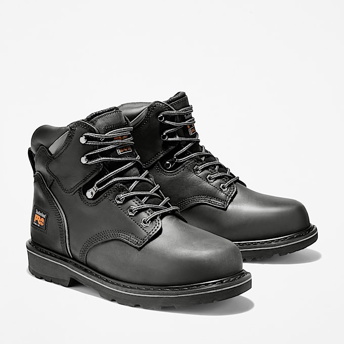 Mens Pit Boss 6 Steel Toe Work Boot TBL Black ALT3