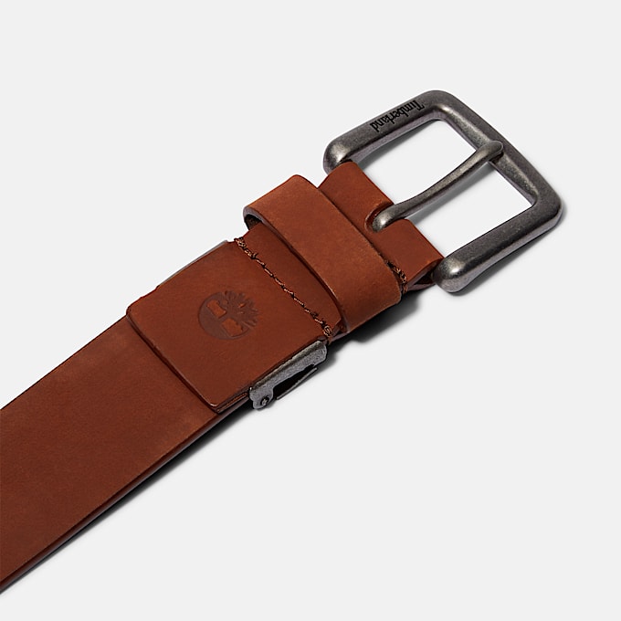 Mens Brookton CuttoFit Leather Belt TBL Brown ALT1
