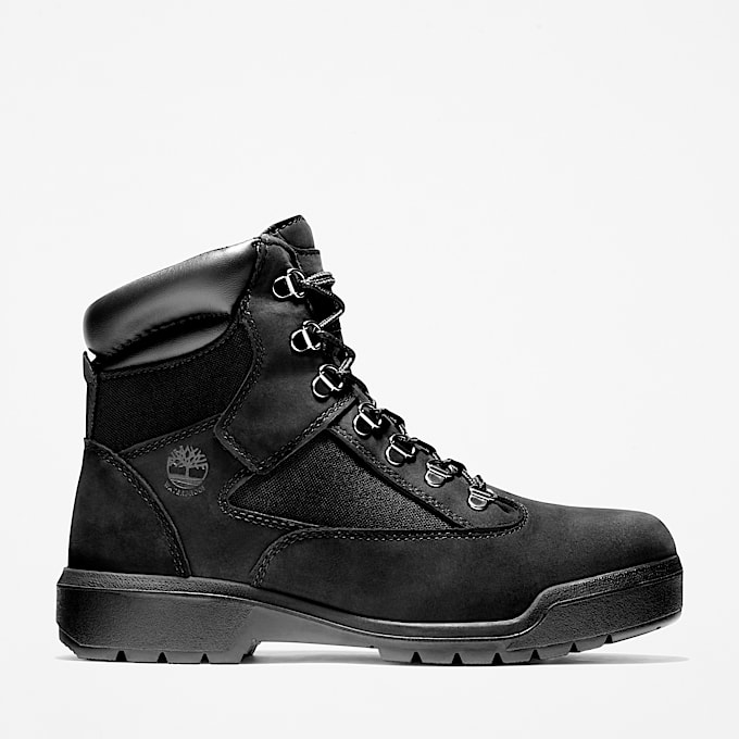Mens 6Inch Waterproof Field Boot TBL Black Nubuck HERO