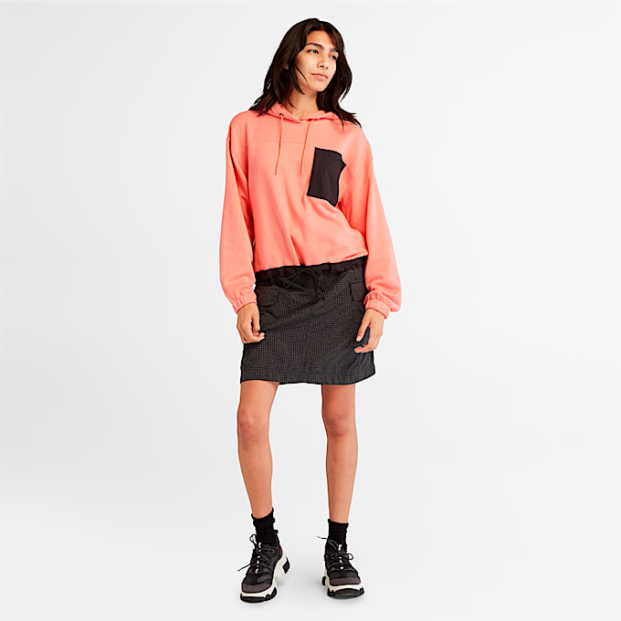 Hoodie MixedMedia para mujer TBL Rosa concha ALT1