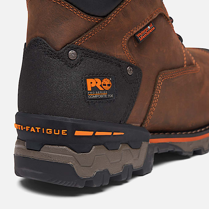 Botte de travail impermable Boondock 6 po  embout en composite pour hommes TBL Brun ALT7