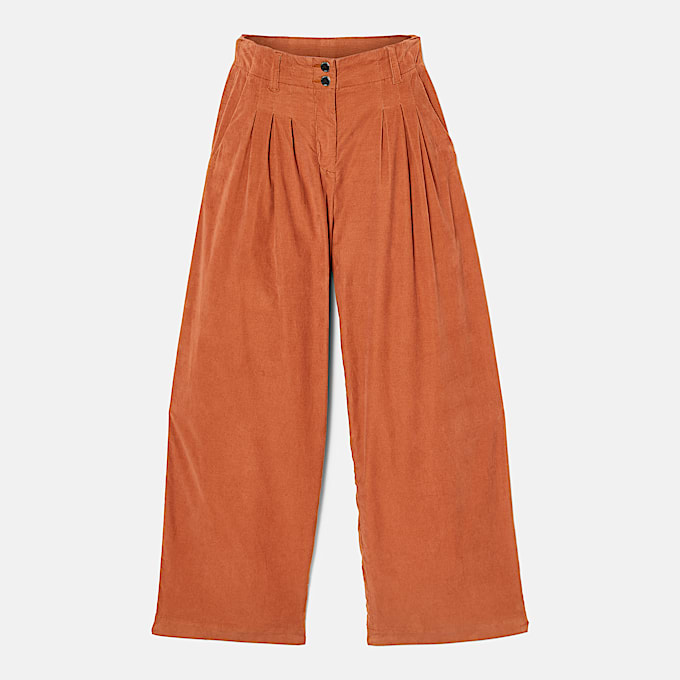 Pantaln ancho para mujer de pana Needle TBL Caf ALT10