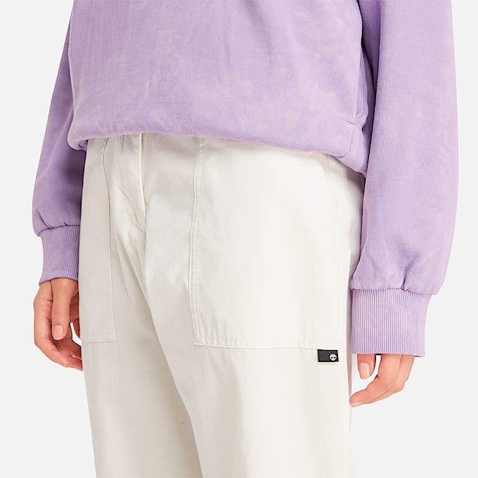 Womens Utility Fatigue Pant TBL Vintage White ALT2
