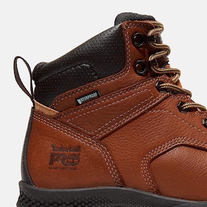 Womens TiTAN EV 6 Composite Toe Waterproof Work Boot TBL Brown ALT7