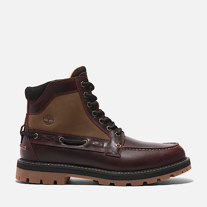 Mens Britton Road 7Eye Moc Toe Boot TBL Root Beer FullGrain HERO