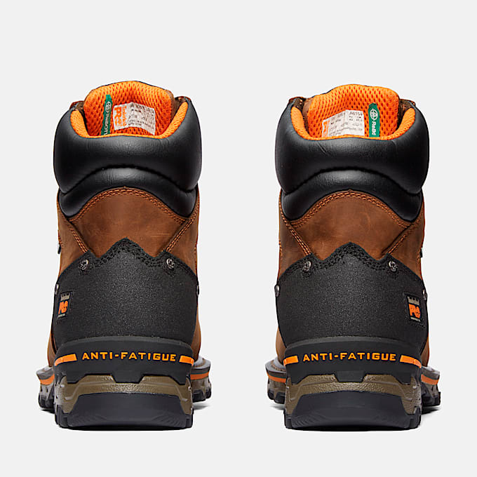 Mens Timberland PRO Boondock 6 Waterproof CompToe Work Boot TBL Brown ALT5