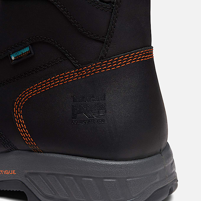 Mens Timberland PRO Endurance HD 8Inch Waterproof Insulated CompToe Boot TBL Black ALT7