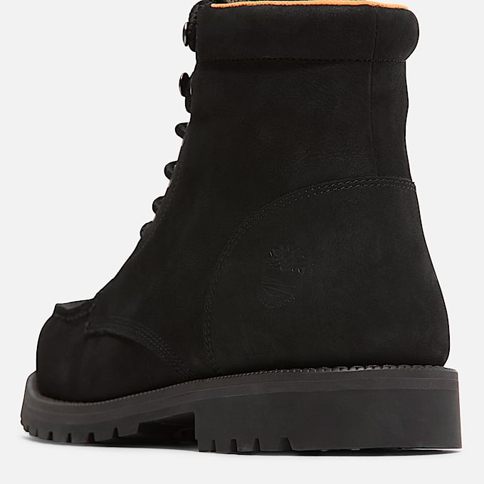 Mens Redwood Falls Waterproof MocToe Boot TBL Black Nubuck ALT7