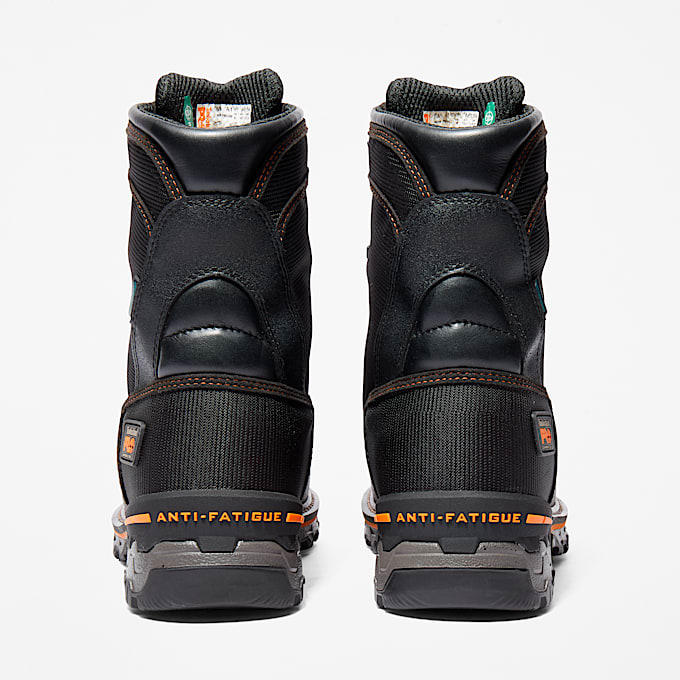 Botte de travail impermable et isotherme Timberland PRO Boondock 8Inch embout en composite pour hommes TBL Nylon balistique noir ALT5