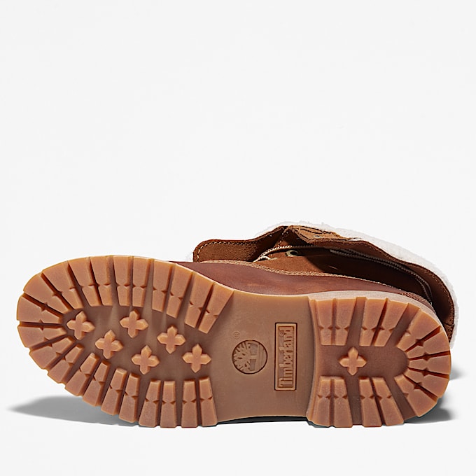 Womens Timberland WarmLined Waterproof RollTop Boot TBL Dark Brown FullGrain ALT4