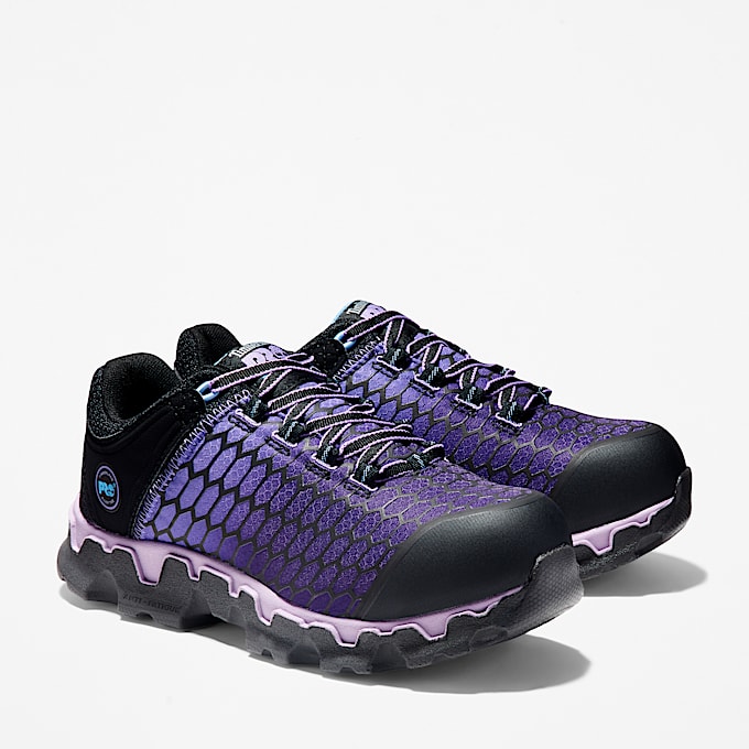 Womens Timberland PRO Powertrain Sport Alloy Toe Work Sneaker TBL BlackPurple ALT4