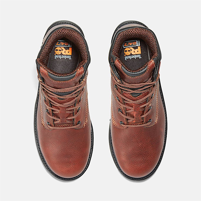 Mens Met Guard Steel Toe Work Boot TBL Brown ALT2