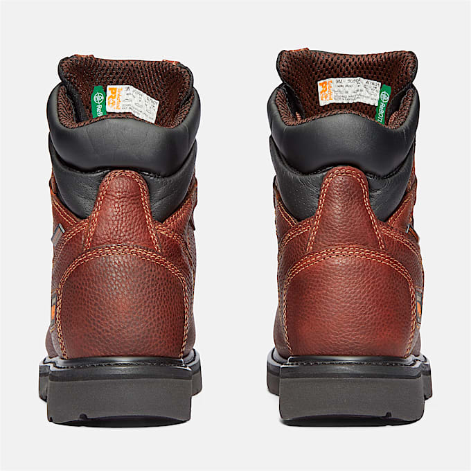 Mens Met Guard Steel Toe Work Boot TBL Brown ALT5