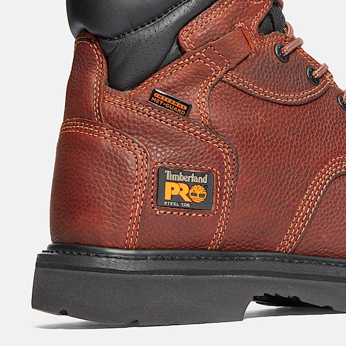 Mens Met Guard Steel Toe Work Boot TBL Brown ALT7