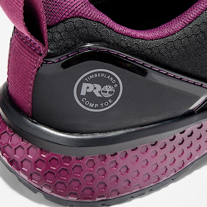 Womens Reaxion Composite Toe Work Sneaker TBL BlackPurple ALT6