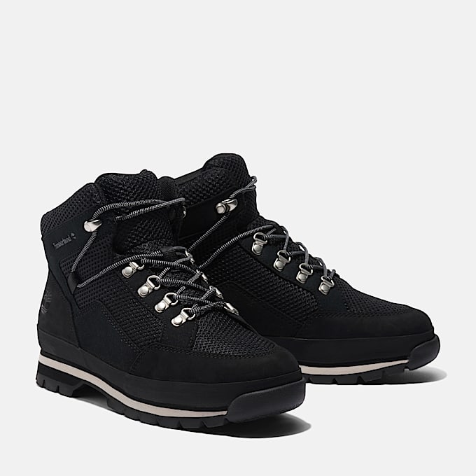 Womens Euro Hiker Mid LaceUp Boot TBL Black ALT4