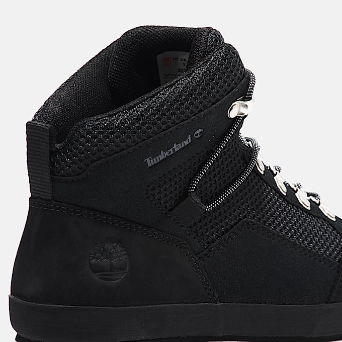 Womens Euro Hiker Mid LaceUp Boot TBL Black ALT7