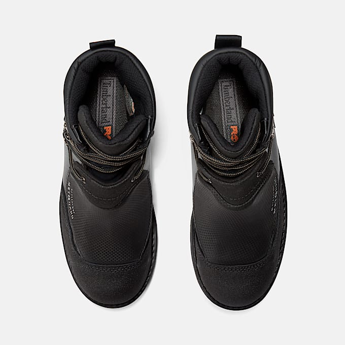 Mens Met Guard Steel Toe Waterproof Work Boot TBL Black ALT2