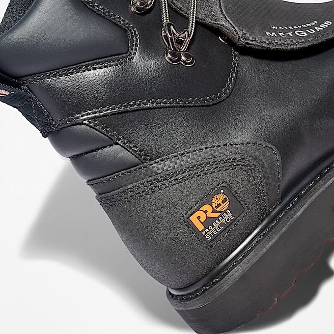 Mens Met Guard Steel Toe Waterproof Work Boot TBL Black ALT6