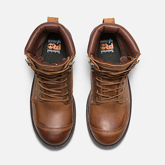 Mens Timberland PRO Whitman 8 Composite Toe Work Boot TBL Medium Brown FullGrain ALT2