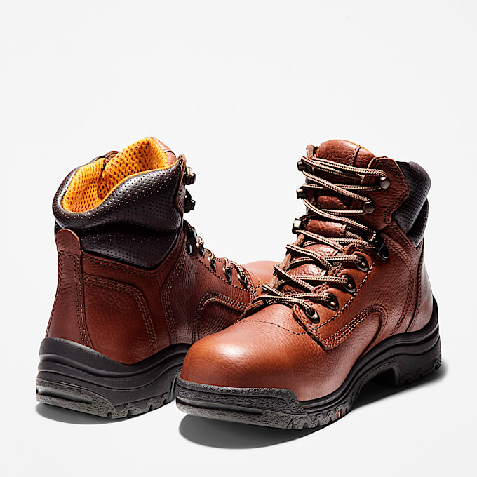 Womens TiTAN 6 Alloy Toe Work Boot TBL Brown ALT5