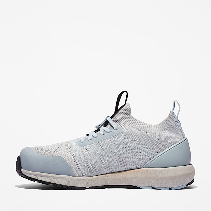 Womens Timberland PRO Radius Knit CompToe SlipOn Work Sneaker TBL GreyBlue ALT7