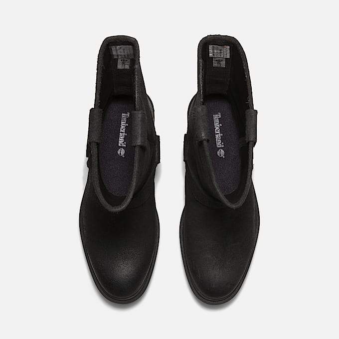 Womens Brimfield Tall Pull On Boot TBL Black Suede ALT2