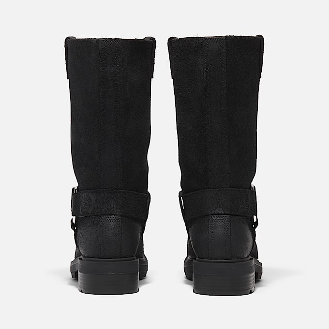 Womens Brimfield Tall Pull On Boot TBL Black Suede ALT5