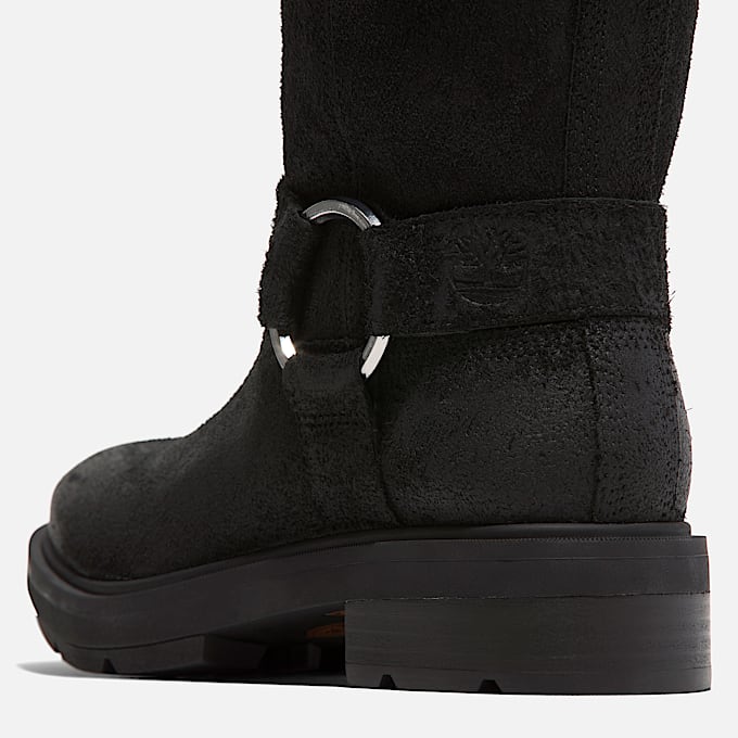 Womens Brimfield Tall Pull On Boot TBL Black Suede ALT7