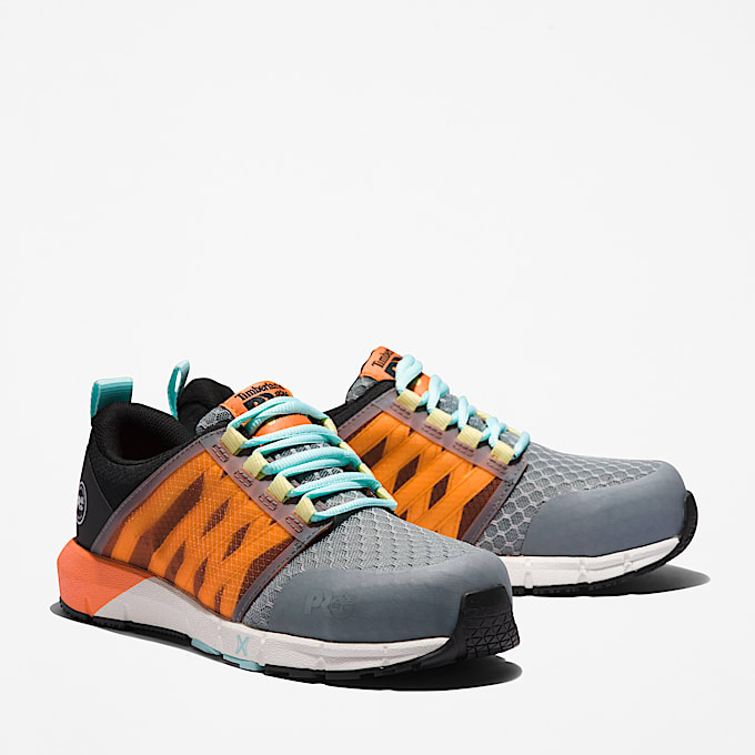 Womens Radius Composite Toe Work Sneaker TBL GreyBlackOrange ALT5